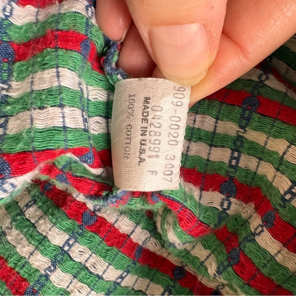 Vintage RARE Osh Kosh B’Gosh Denim Logo Ruffle‎ Spell Out Heart Dress 24 Months
